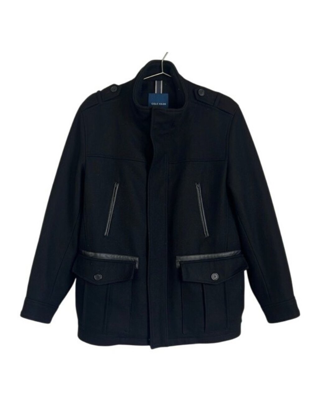 Cole Haan Men's Wool Blend Jacket in Black - M